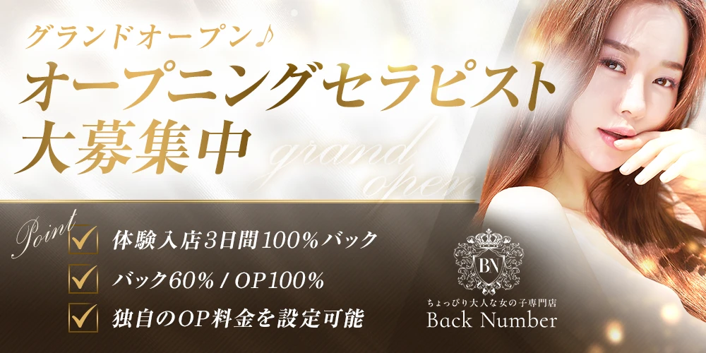 『ちょっぴり大人な女の子専門店 Back Number(バックナンバー)』 ヘッダーイメージ